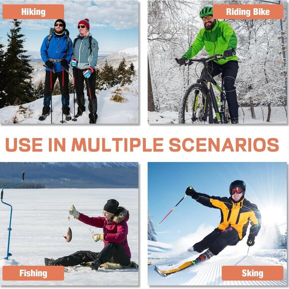 Fleece Ear Warmers Headband Moisture Wicking Running Ski Sports Unisex - Picture 5 of 7